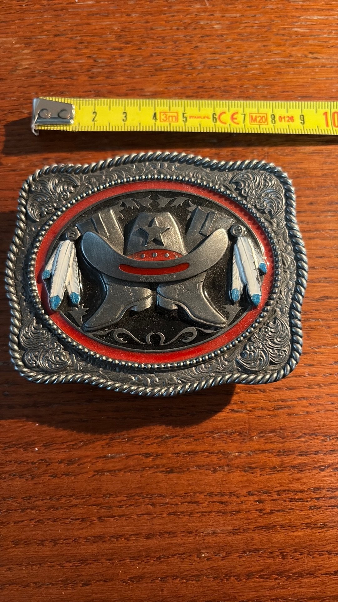 Buckle riemgesp country en western incl verzenden, Losse buckle of gesp, Overige kleuren, Verzenden, Minder dan 95 cm