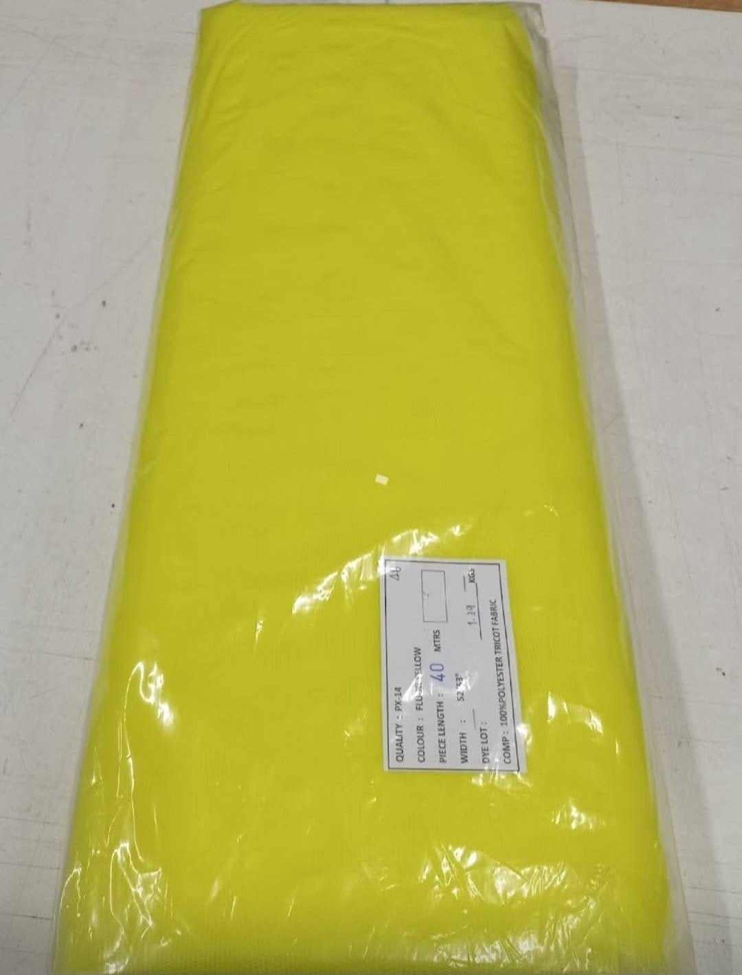 tule fluorgeel, Hobby en Vrije tijd, Stoffen en Lappen, 120 cm of meer, Geel, Ophalen of Verzenden, Polyester