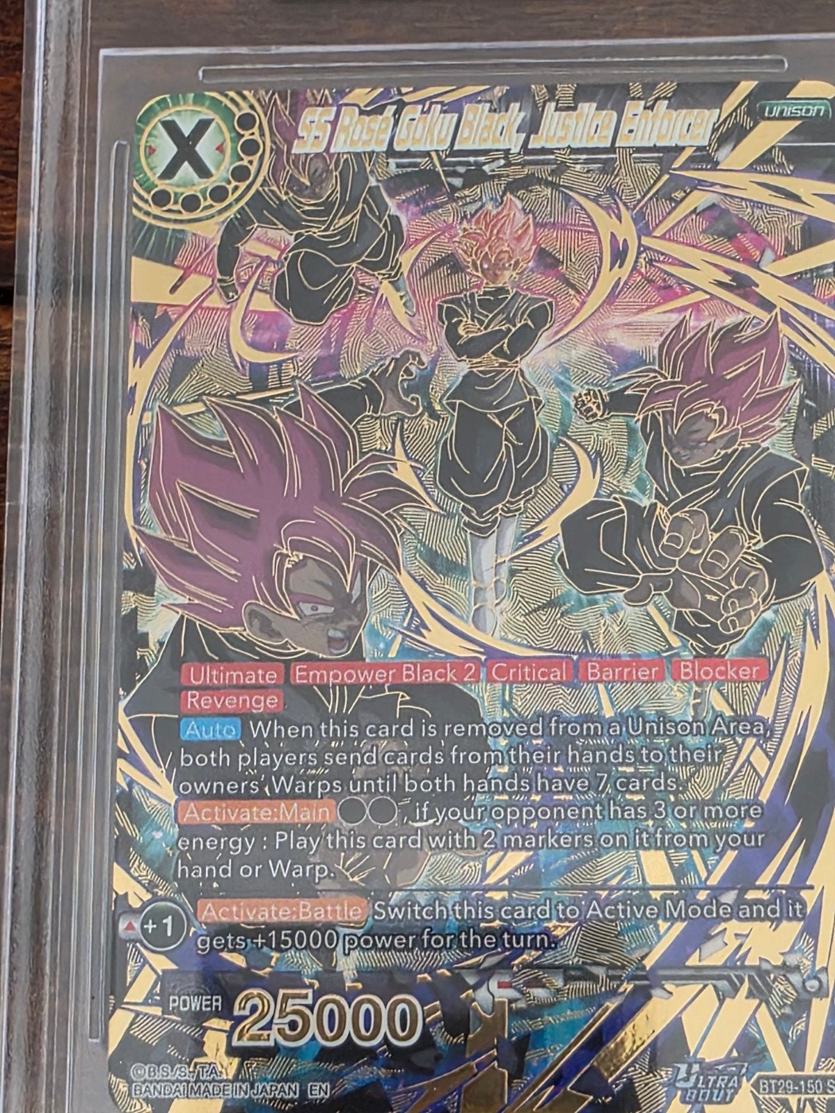 Dragon Ball Super SS Rosé Goku Black BGS 9.5, Ophalen of Verzenden, Zo goed als nieuw, Losse kaart
