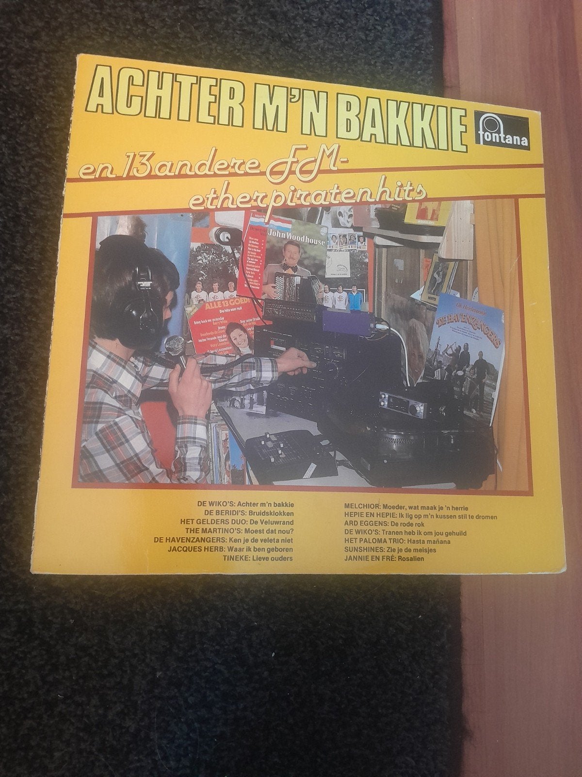 Achter  m'n bakkie en 13 andere etherpiratenhits, Ophalen of Verzenden, 12 inch