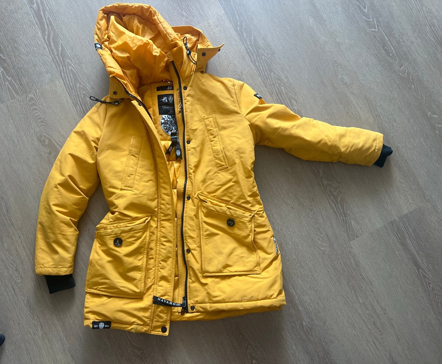 Navahoo jas maat S, Kleding | Dames, Ophalen, Zo goed als nieuw, Maat 36 (S), Geel