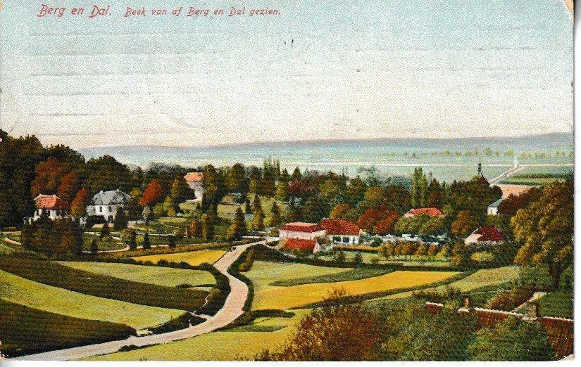 BERG en DAL - 1910 - BEEK van af BERG en DAL GEZIEN, Ophalen of Verzenden, Voor 1920, Gelopen, Gelderland