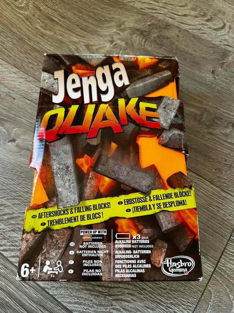 Jenga Quake spel, Hobby en Vrije tijd, Ophalen of Verzenden, Zo goed als nieuw