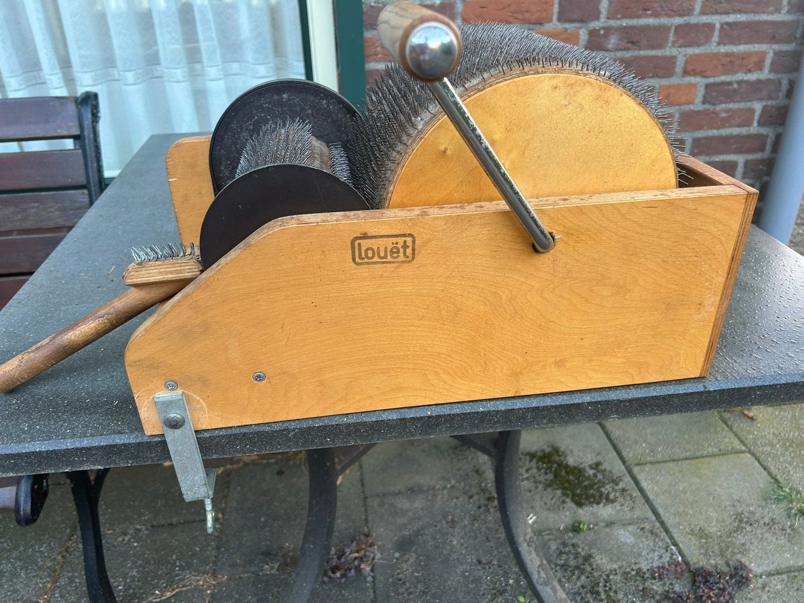Louët Kaardemolen - Wolkaarder voor handwerken, Hobby en Vrije tijd, Ophalen, Gebruikt, Overige typen