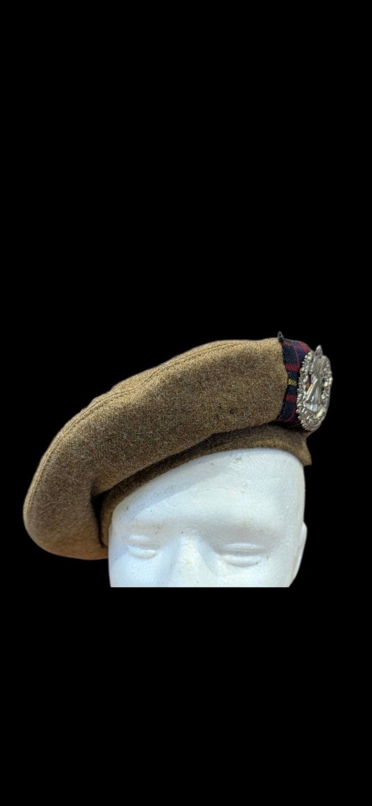 Cameron Highlanders baret ww2, Ophalen of Verzenden, Landmacht, Engeland, Helm of Baret