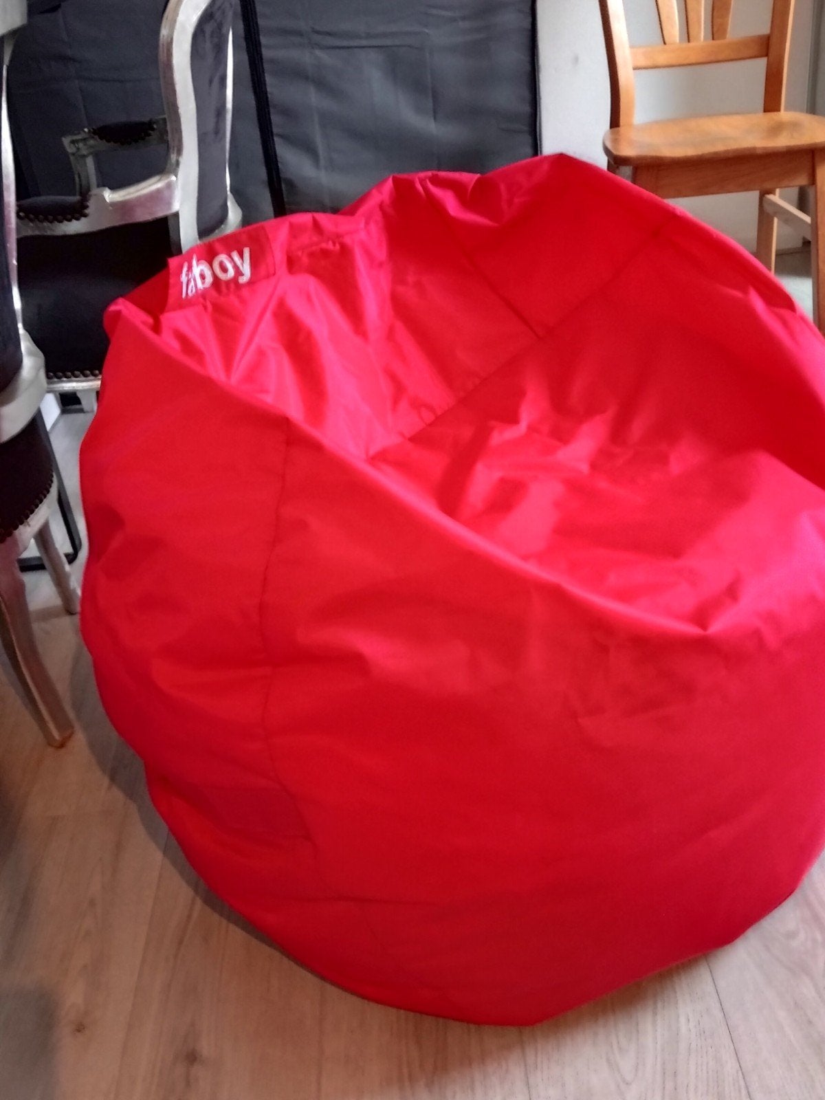zitzak origineel fatboy, Huis en Inrichting, Zitzakken, Ophalen, Zo goed als nieuw, Rood