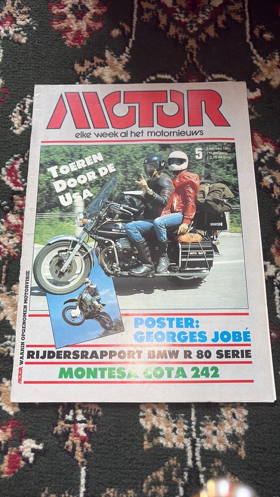 Motor Magazine - Toeren door de USA - Februari 1984, Ophalen of Verzenden, Gelezen, Algemeen