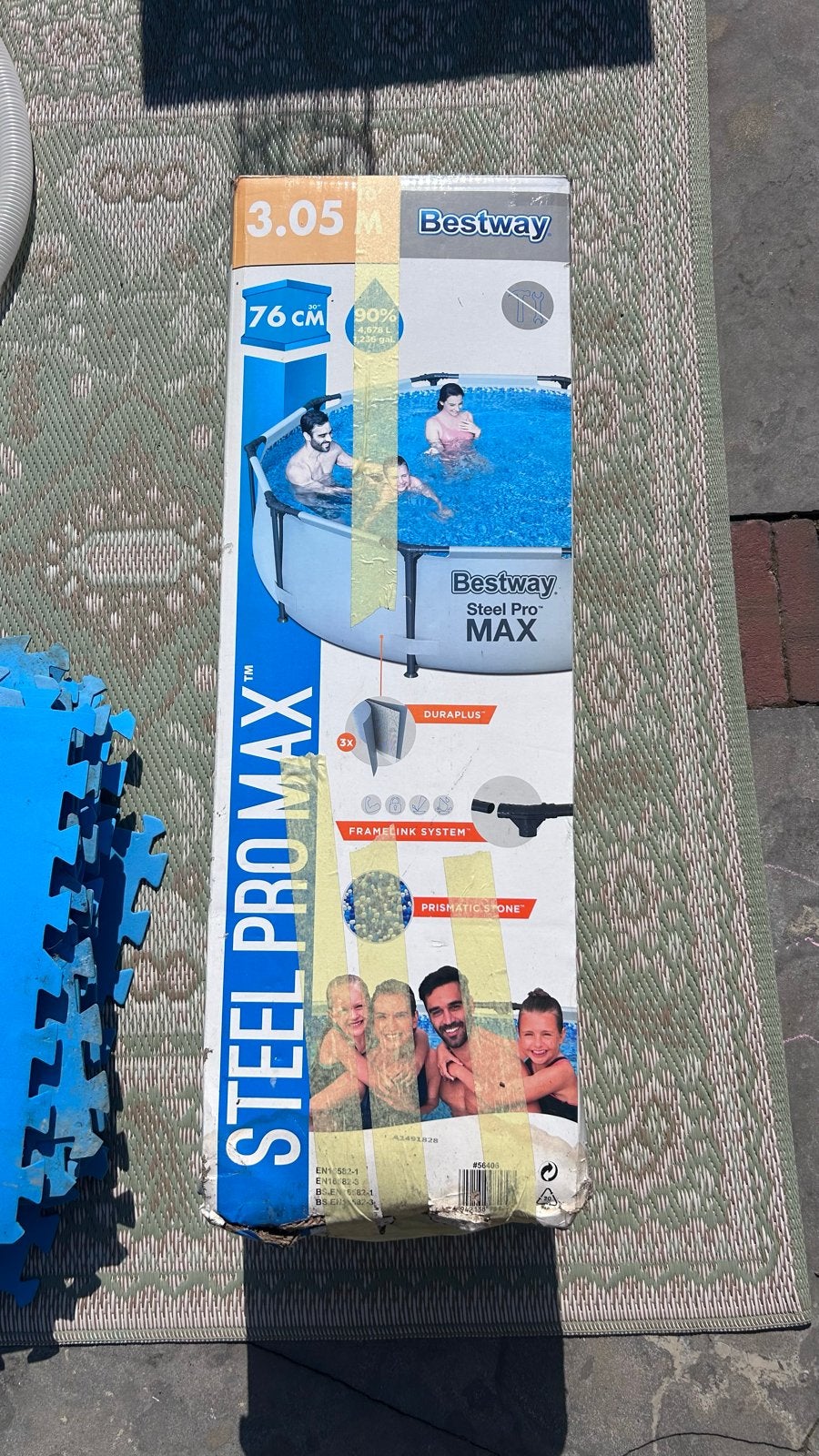 Bestway Steel Pro Max Zwembad 3.05m x 76cm, Tuin en Terras, Zwembaden, Ophalen, Gebruikt, Minder dan 80 cm, Rond