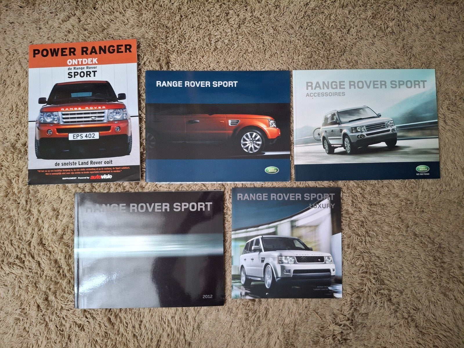 Lot autofolders Range Rover Sport, Verzenden, Zo goed als nieuw, Overige merken