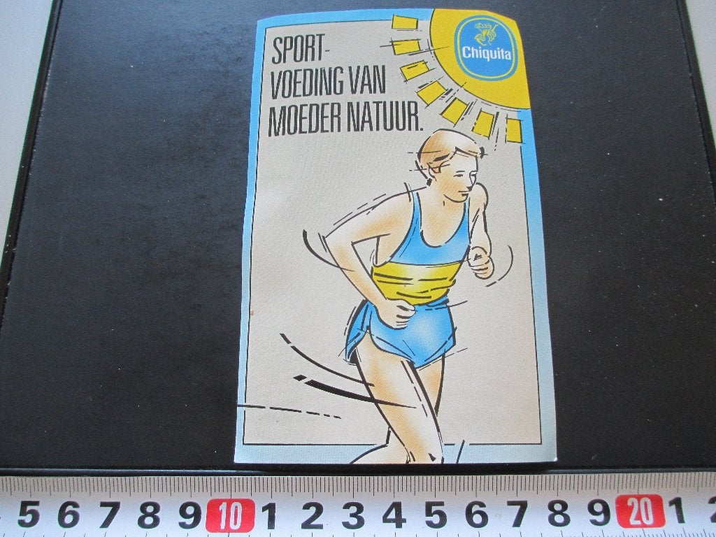 sticker CHIQUITA sport - voeding van moeder natuur Banaan, Verzamelen, Ophalen, Zo goed als nieuw