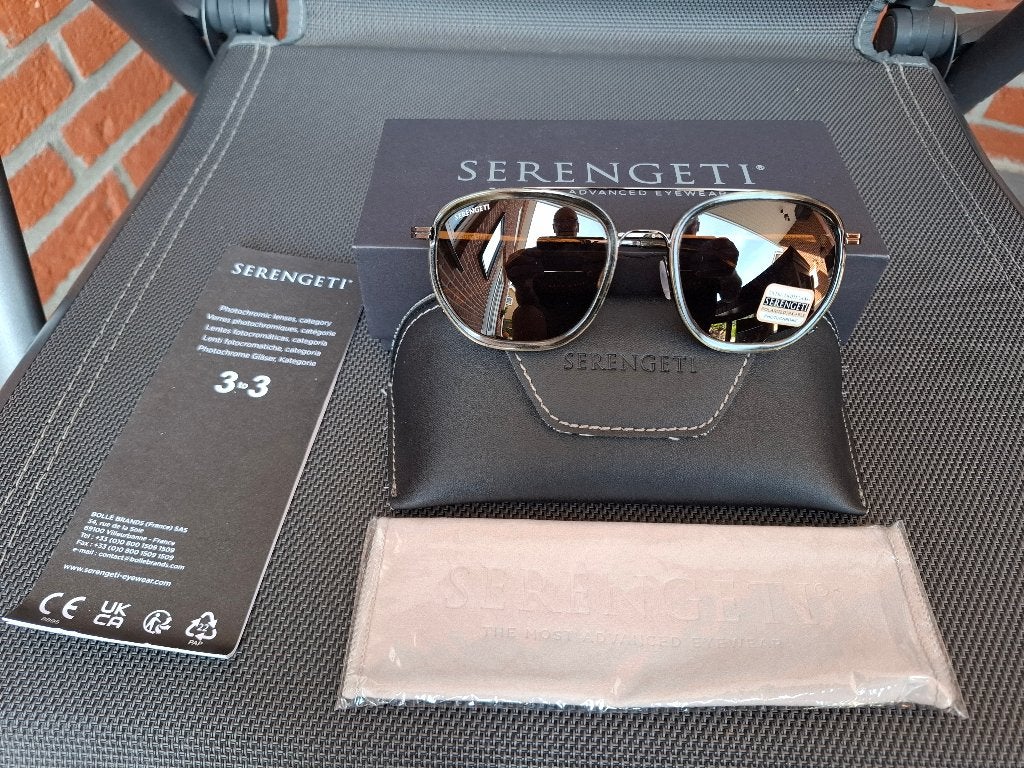 serengeti boron, Sieraden, Tassen en Uiterlijk, Zonnebrillen en Brillen | Heren, Overige merken, Zonnebril, Bruin, Nieuw