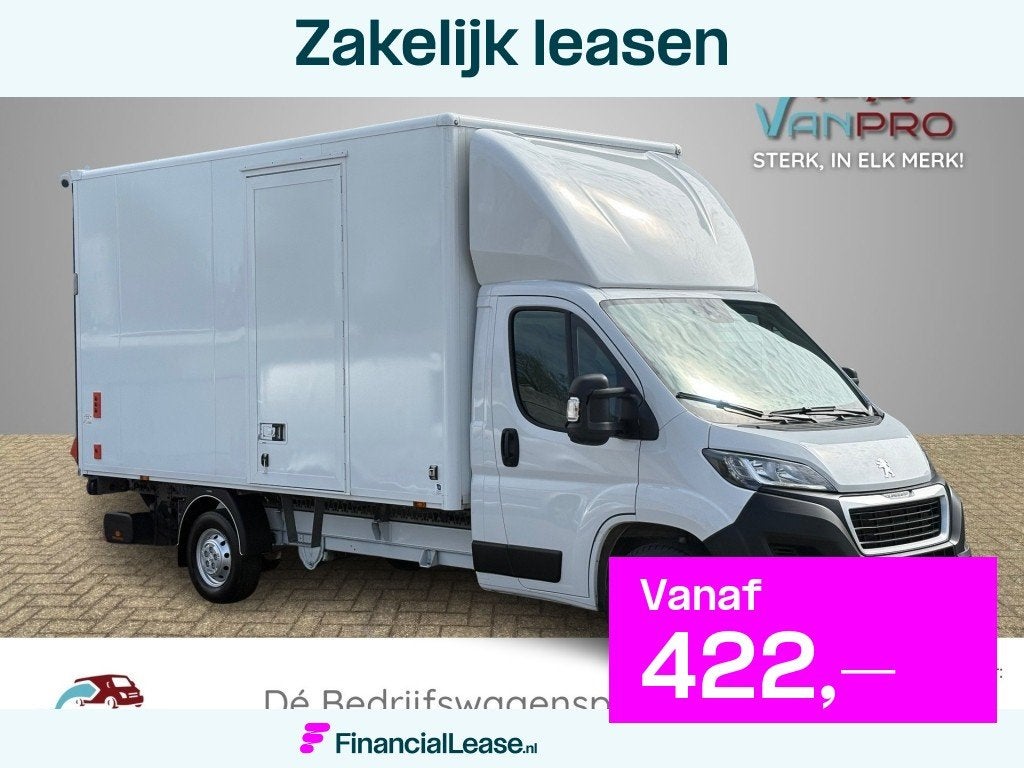Peugeot Boxer 2.2 HDI 140PK Bakwagen Laadklep / Zijdeur / Cl, Gebruikt, 4 cilinders, 2500 kg, Wit