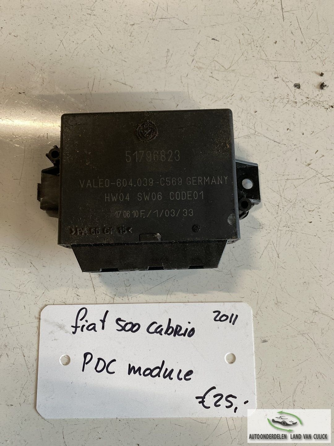 Fiat 500 Cabrio 2011 pdc module, Gebruikt, -, -, Ophalen of Verzenden