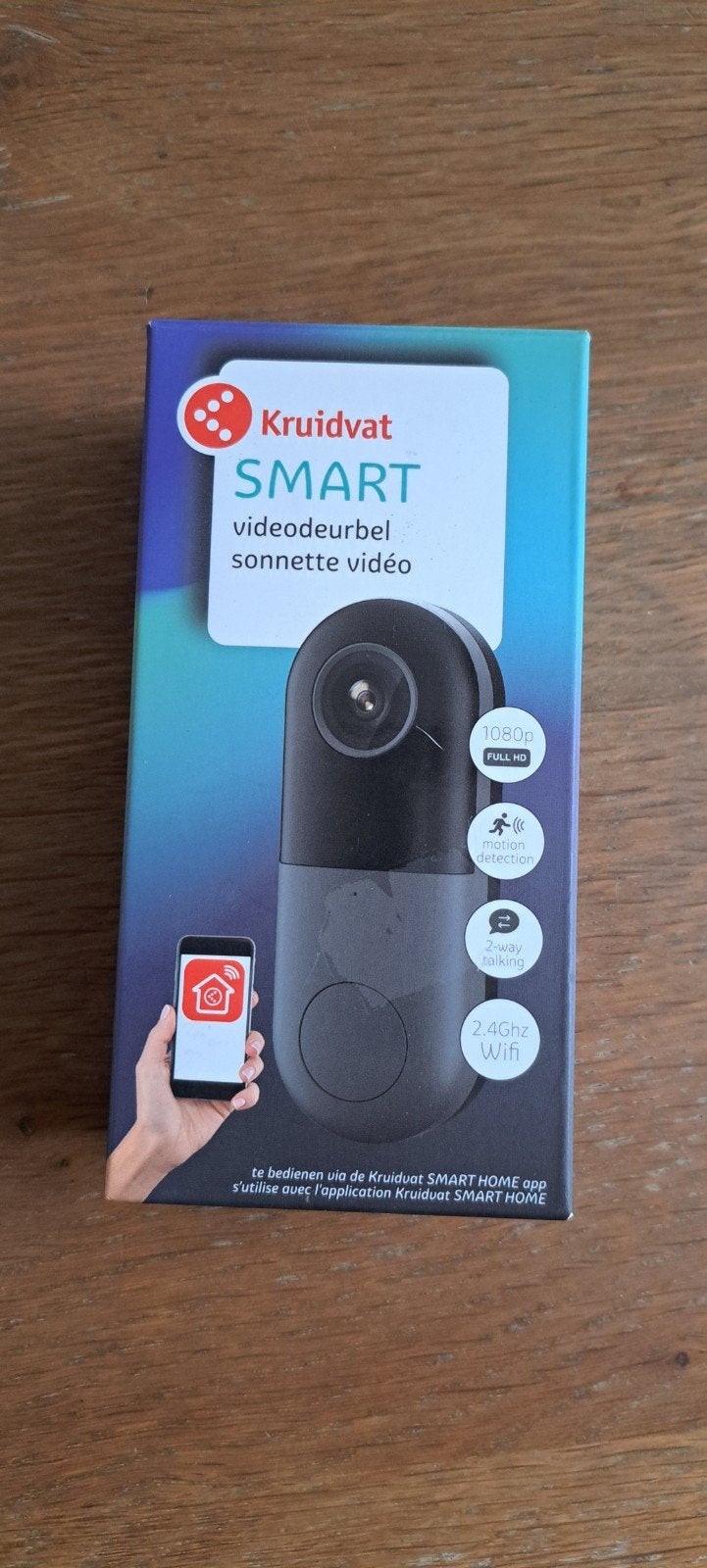 Kruidvat Smart Videodeurbel - Nieuw in doos, Ophalen of Verzenden, Bewegingsdetectiesensor, Nieuw