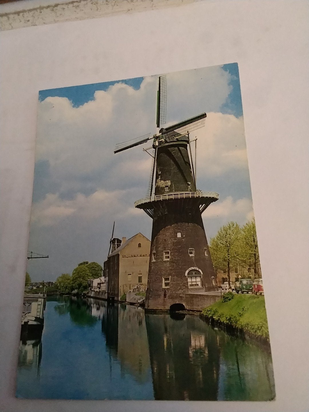 Oude Ansichtkaart Schiedam De Walvisch Korenmolen, Ophalen of Verzenden, 1960 tot 1980, Ongelopen, Zuid-Holland