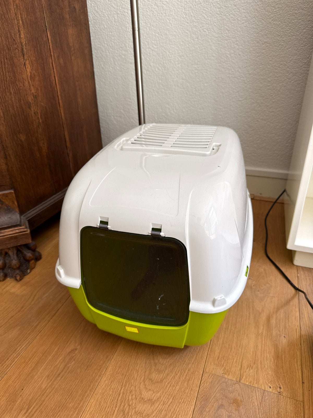 Green litter box, Ophalen