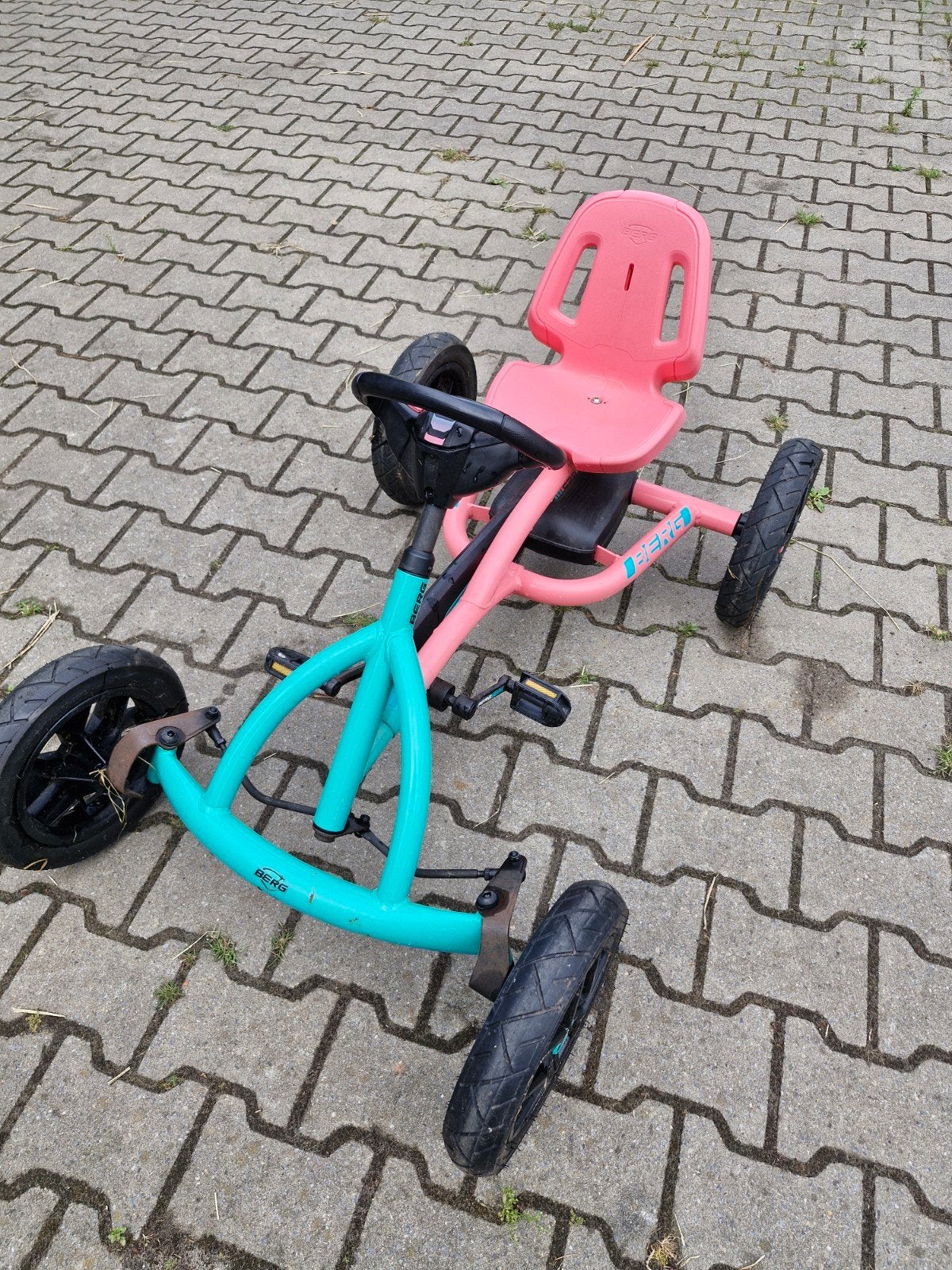BERG Buddy skelter roze/blauw - Zo goed als nieuw, Ophalen, Zo goed als nieuw, Berg