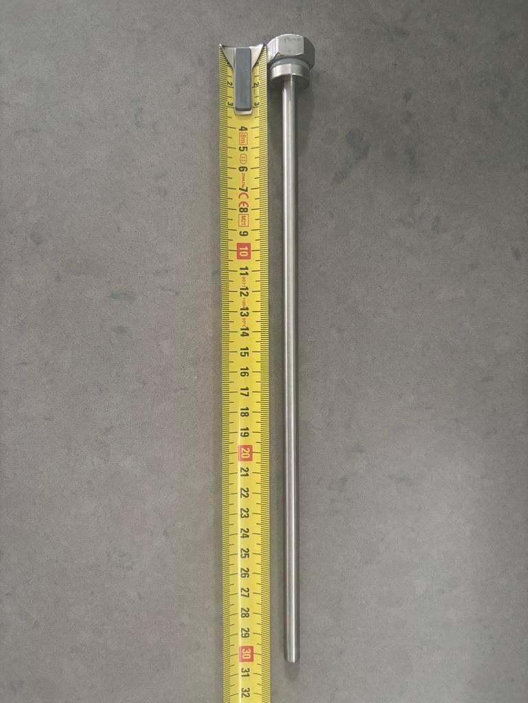 NIEUWE Thermo well voor vergistingsvat - RVS - 1/4”, Ophalen of Verzenden, Nieuw