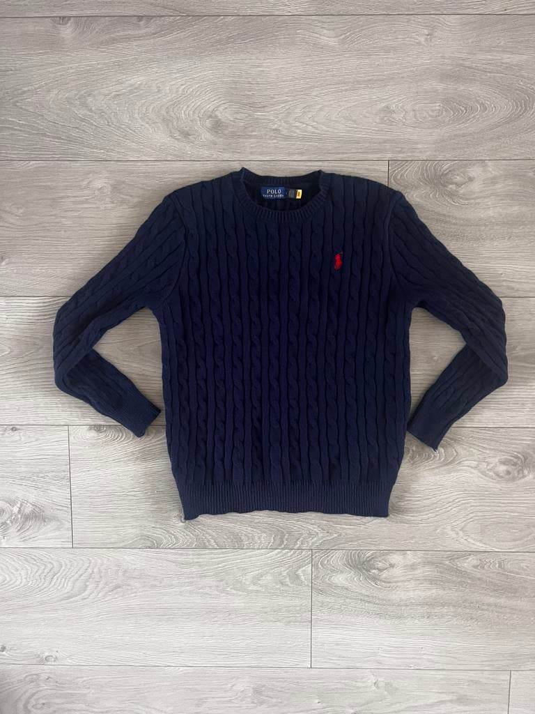 Ralph Lauren Navy Blue Knitwear Maat L, Ophalen of Verzenden, Nieuw, Maat 52/54 (L), Blauw