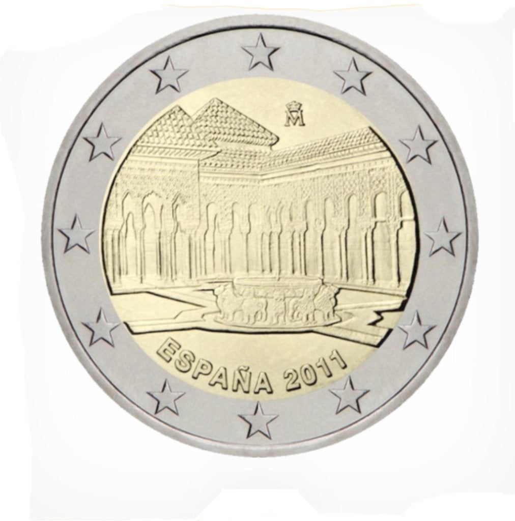 Euromunten, Ophalen of Verzenden, Spanje, 2 euro, Losse munt