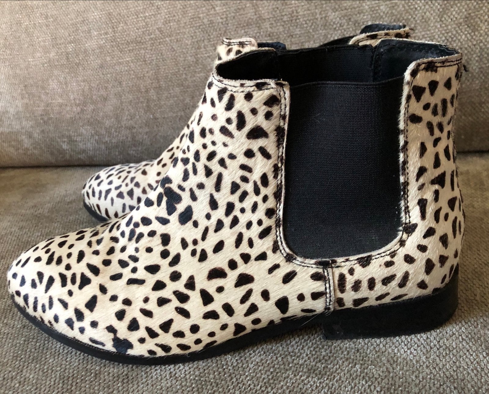 Lazamani Chelsea boots met dierenprint - Maat 41, Overige kleuren, Lage of Enkellaarzen, Ophalen of Verzenden, Zo goed als nieuw