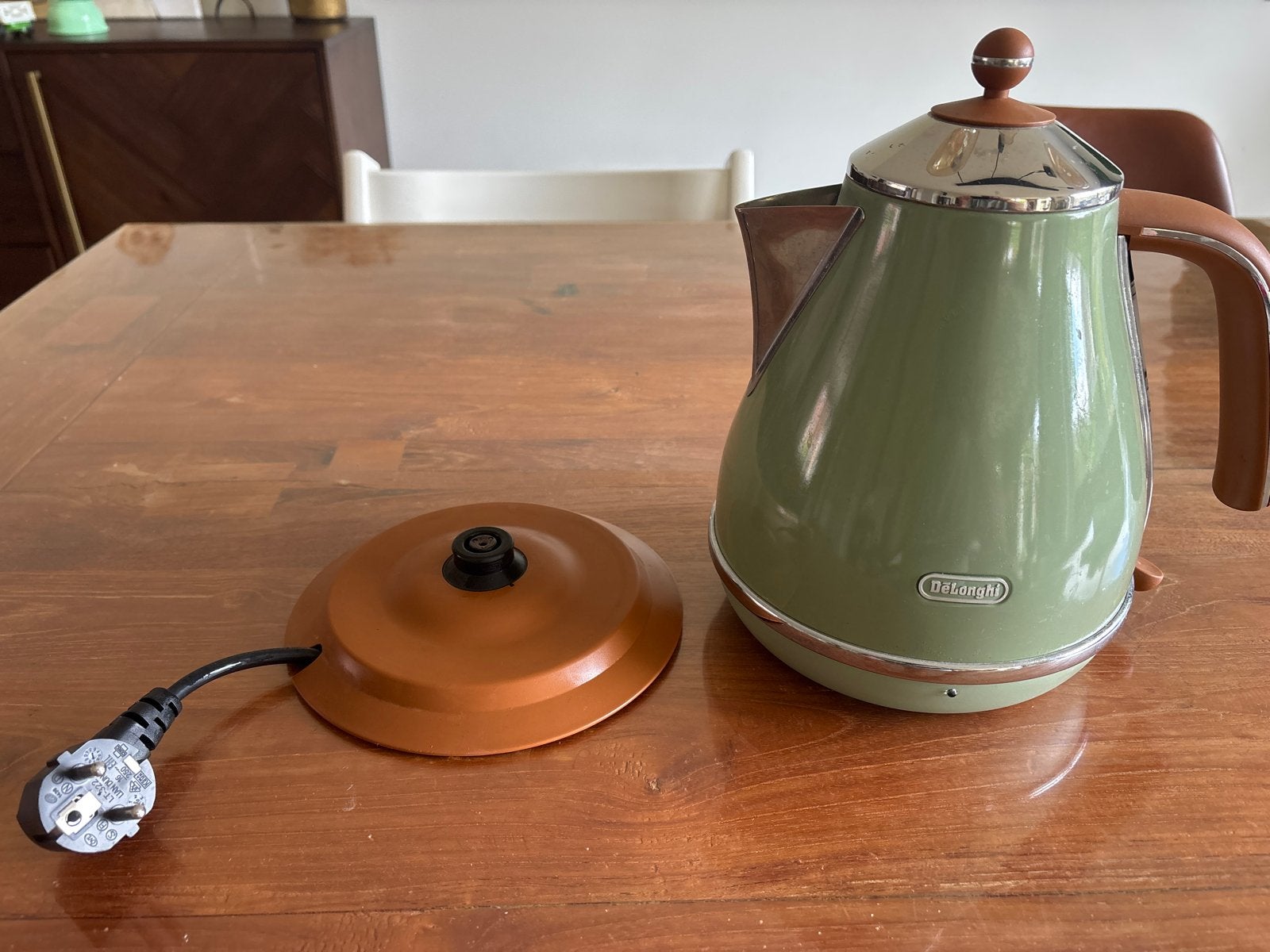De'Longhi Icona Vintage Waterkoker KBov2001.GR - Groen, 1 tot 2 liter, Ophalen, Zo goed als nieuw, Draadloos