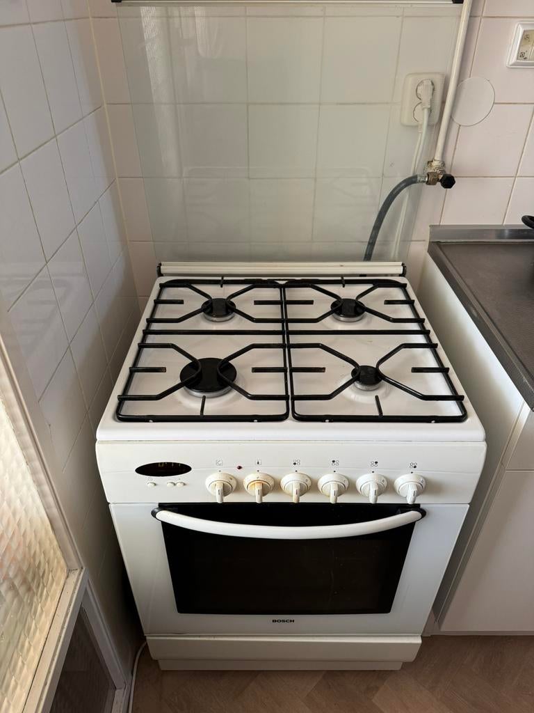 Gasfornuis tekoop, Witgoed en Apparatuur, Zo goed als nieuw, Gas, Vrijstaand, 85 tot 90 cm