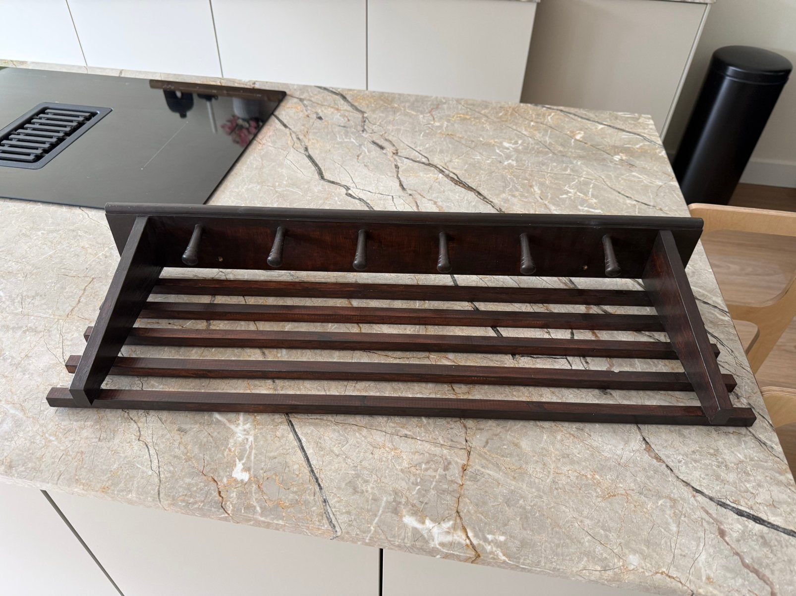 Opgeknapte kapstok hout, Huis en Inrichting, Woonaccessoires | Kapstokken, Zo goed als nieuw, Minder dan 100 cm, Hout, Ophalen