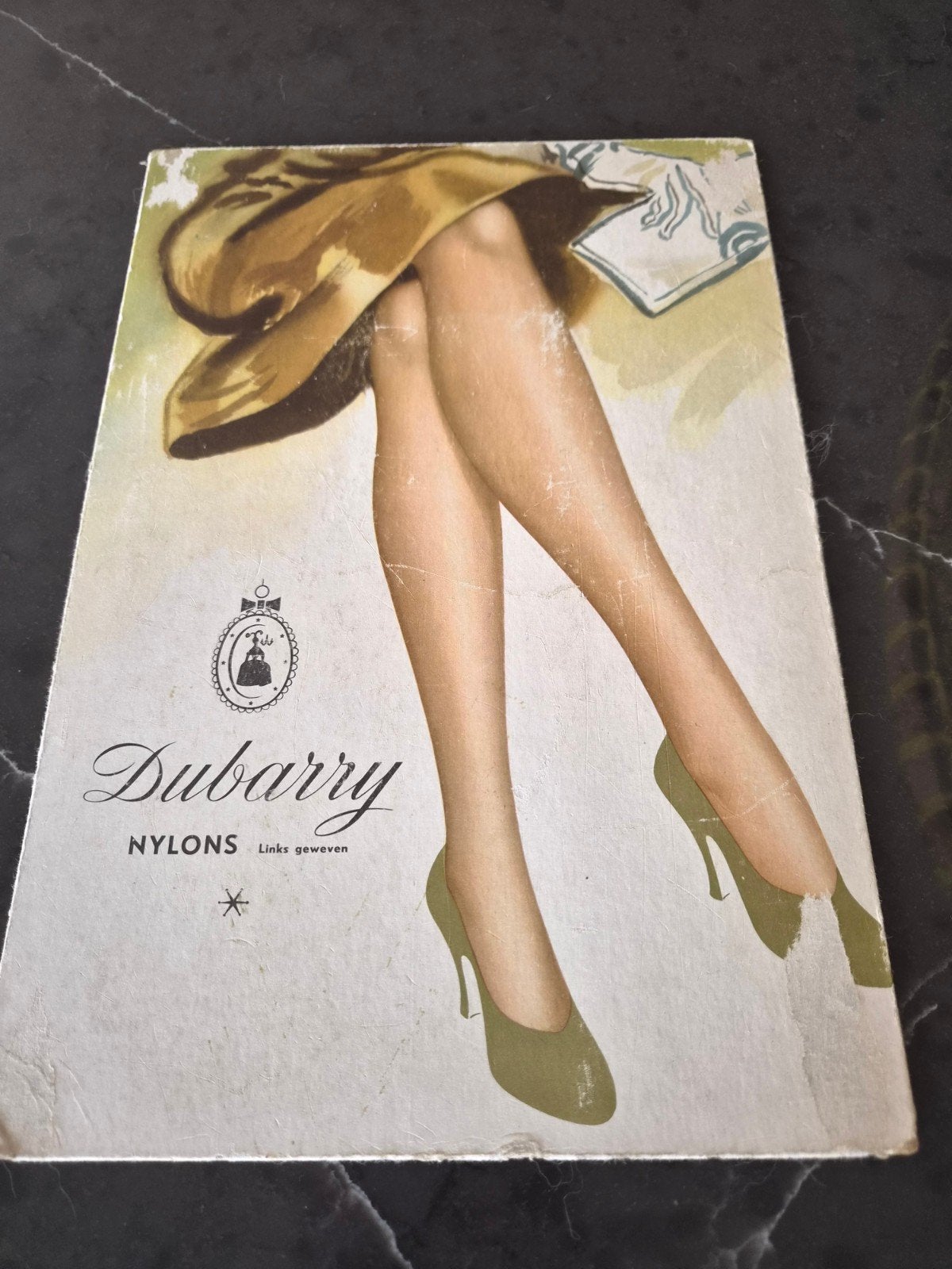 Oud Dubarry beauty bord ~, Verzamelen, Merken en Reclamevoorwerpen, Ophalen of Verzenden, Gebruikt, Reclamebord