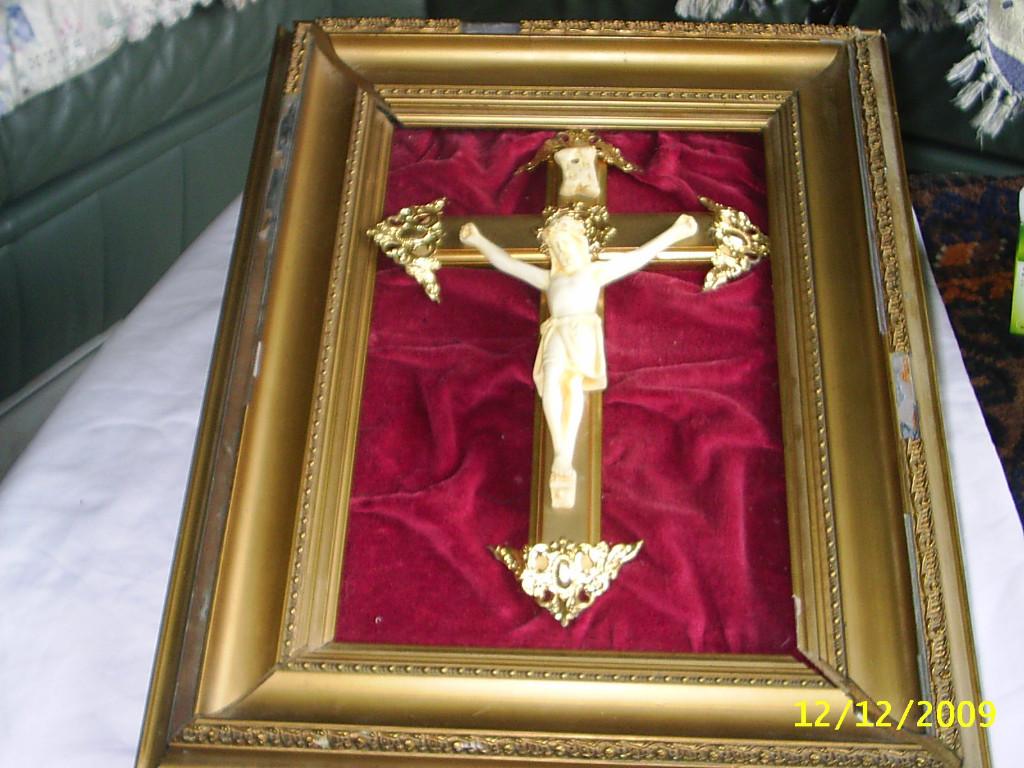 Prachtige  Houten lijst met rood en Jezus., Minder dan 50 cm, Ophalen of Verzenden, Zo goed als nieuw, Schilderij