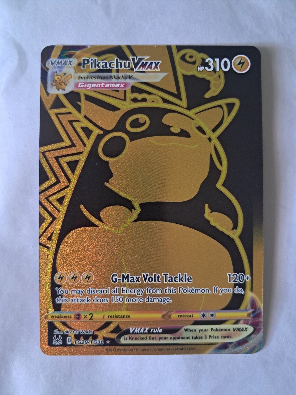 Pikachu VMAX TG29/TG30 Lost Origin, Ophalen of Verzenden, Nieuw, Losse kaart, Foil