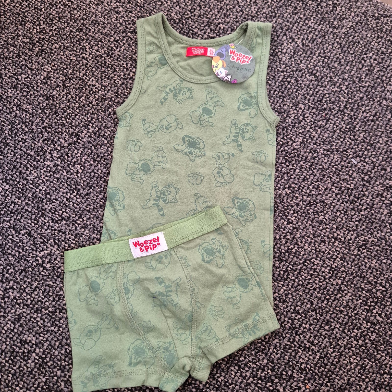 Nieuwe Woezel en Pip ondergoedset voor jongens - Maat 92/98, Nacht- of Onderkleding, Nieuw, Ophalen of Verzenden, Woezel en Pip