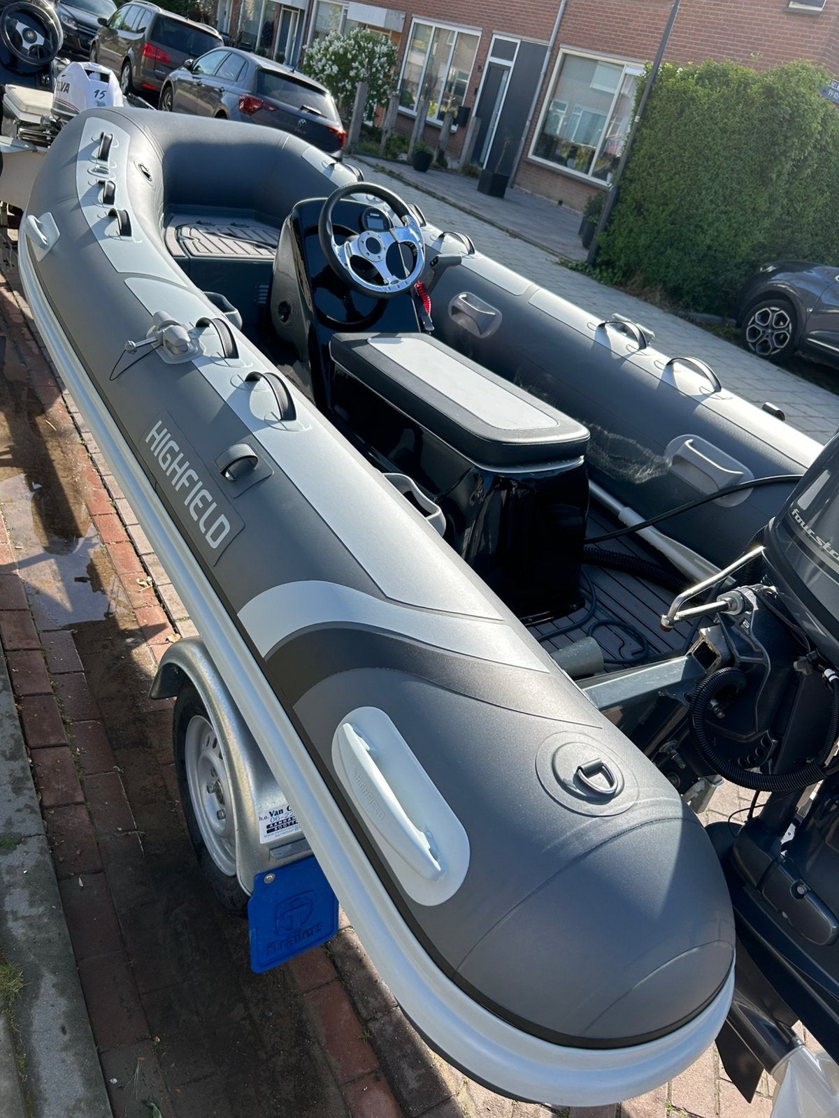 Highfield 360 met 60 pk yamaha!, Watersport en Boten, Ophalen, Zo goed als nieuw, Peddels, Highfield