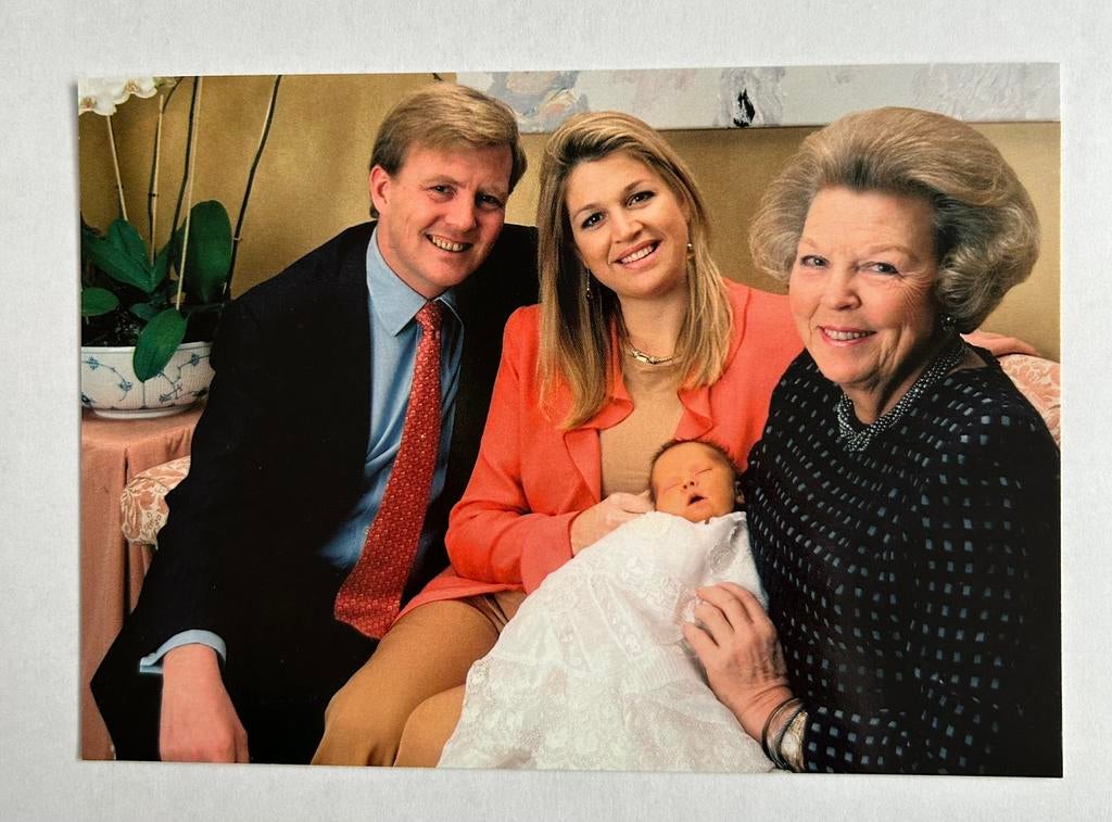 Prinses Amalia pas geboren, Verzamelen, Ophalen of Verzenden, Zo goed als nieuw, Kaart, Foto of Prent