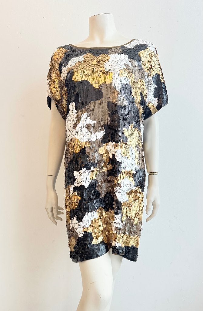 Michael Kors glitter top L, Ophalen of Verzenden, Zo goed als nieuw, Zwart
