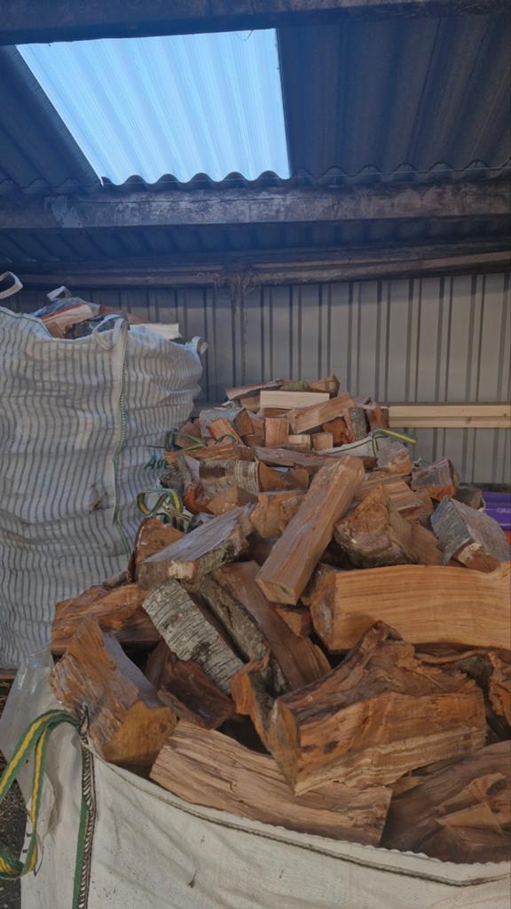 Gekloofd brandhout - Diverse houtsoorten, Tuin en Terras, Haardhout, 6 m³ of meer, Ophalen, Overige houtsoorten, Blokken
