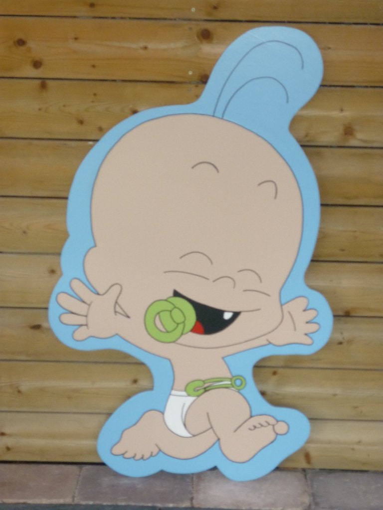 vrolijke jongen, Babybordverhuur westervoort, Kinderen en Baby's, Ophalen, Nieuw, Geboortebord