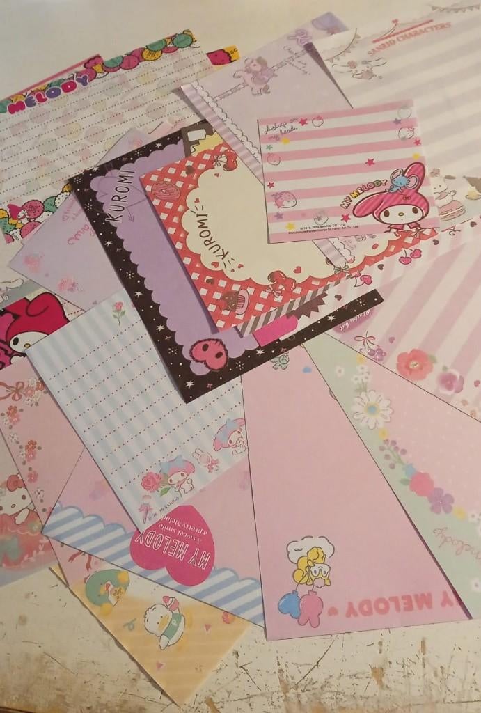 28 vellen Sanrio memo papier velletjes a6, Ophalen of Verzenden, Nieuw, Papier of Karton, Overige merken