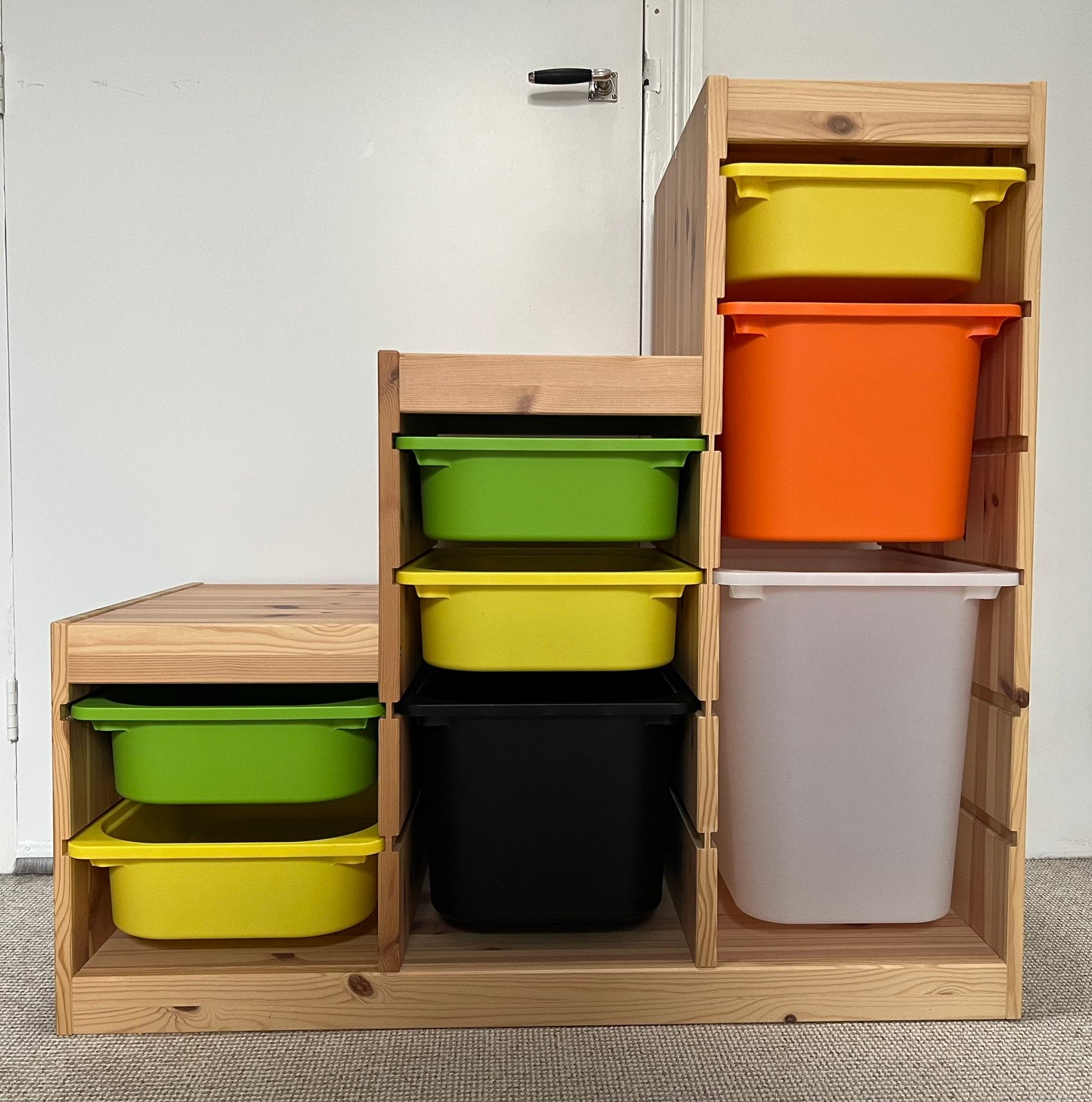 Opbergkast/combinatie, grenen, veelkleurige laden!, Ophalen of Verzenden, Zo goed als nieuw, Overige typen