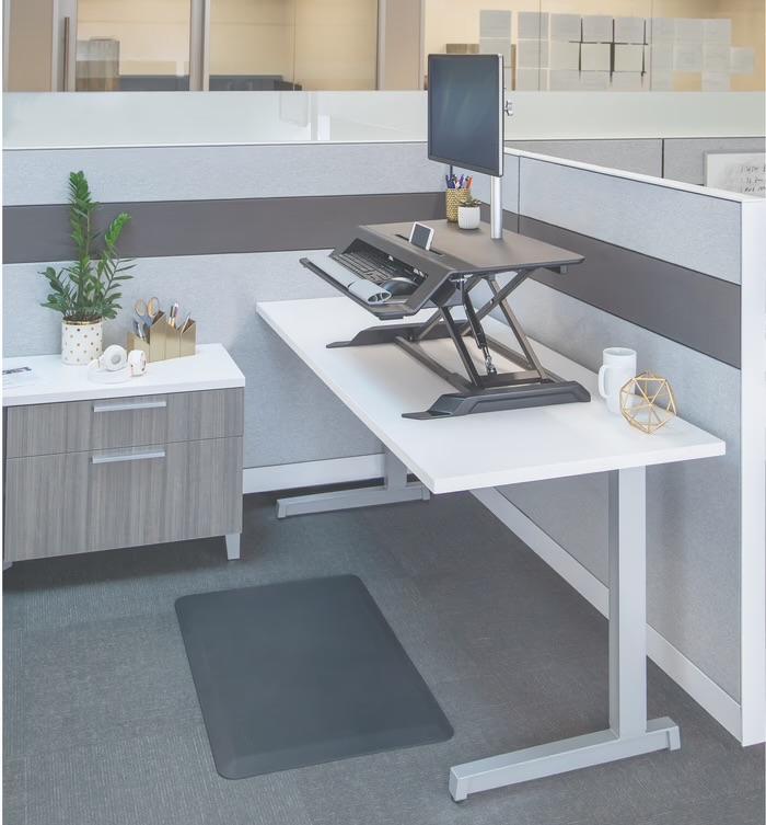 Fellowes Lotus Zit-Sta Bureau opzetstuk - ongebruikt!, Huis en Inrichting, Bureaus, Zo goed als nieuw, Zit-sta bureau, Overige merken