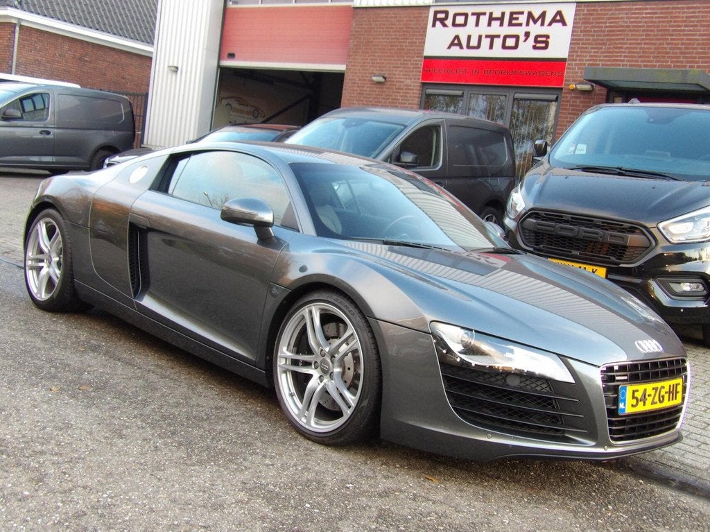 Audi R8 4.2 V8 FSI 2008 DAYTONA GRIJS CARBON 2e EIG NL AUTO, Auto's, Audi, Automaat, Gebruikt, 8 cilinders, Bedrijf