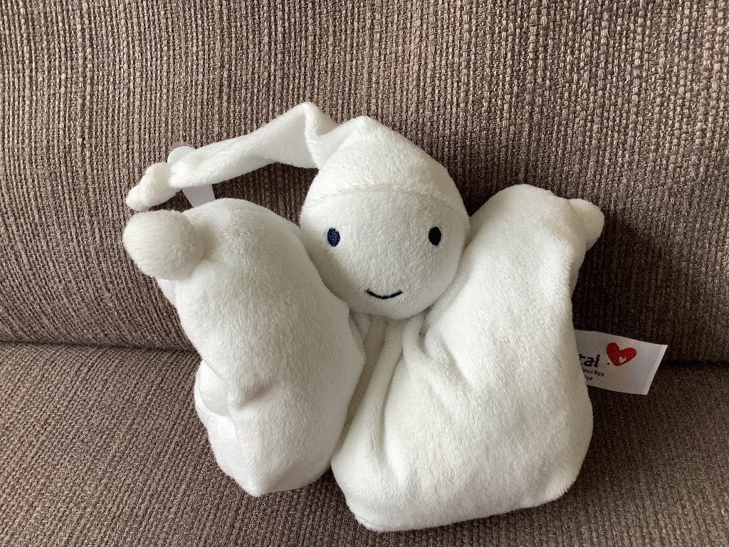 Prenatal pop popje wit velours 3,50 euro, Kinderen en Baby's, Speelgoed | Knuffels en Pluche, Ophalen of Verzenden, Zo goed als nieuw