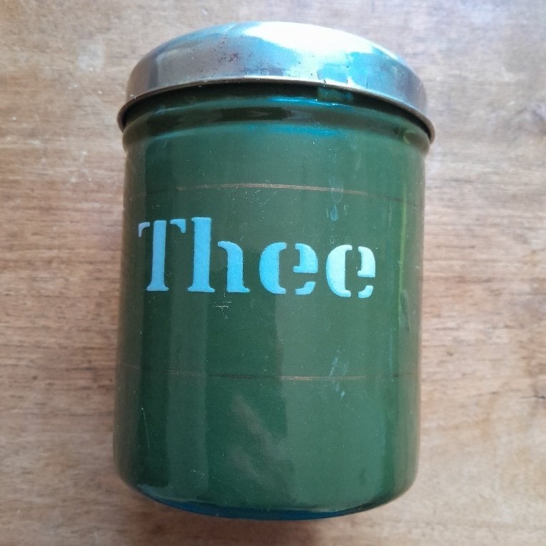 Groene voorraadbus THEE, Ophalen of Verzenden