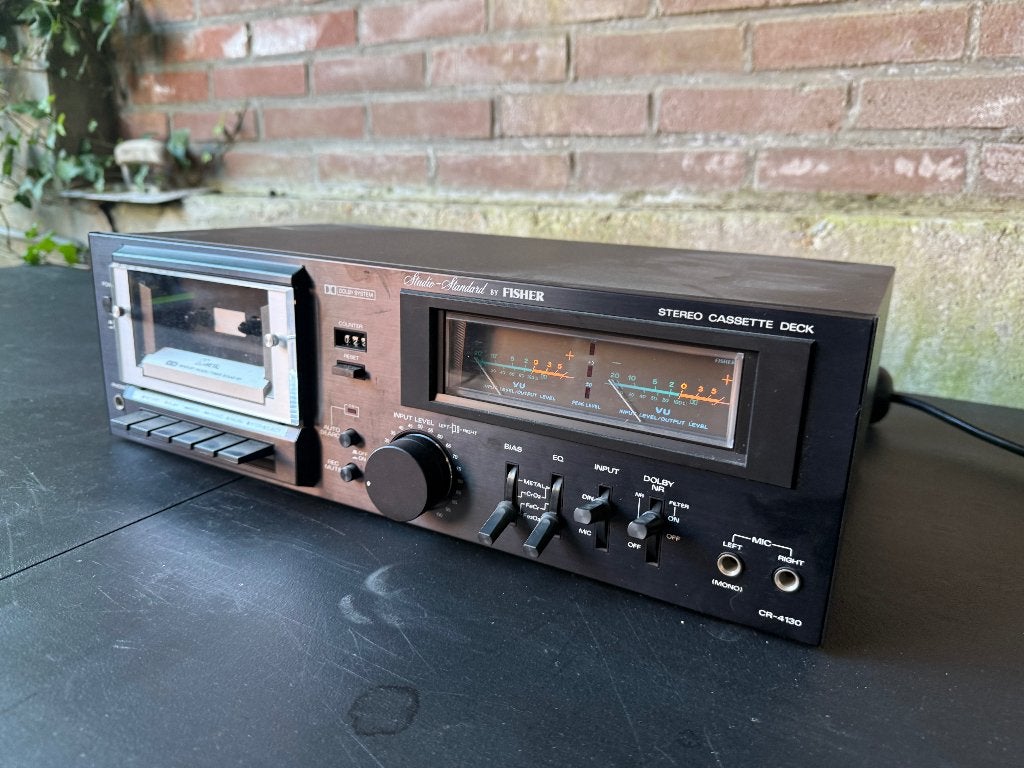 Fisher Studio-Standard CR 4130 Stereo Cassette Desk, Ophalen, Enkel, Overige merken, Tape counter
