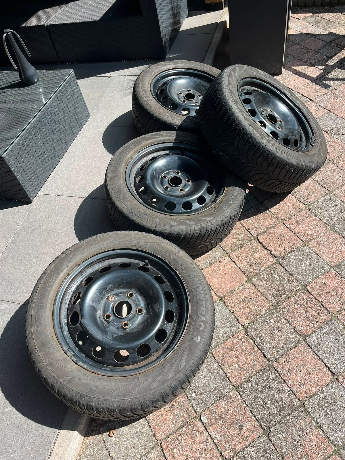 4 Stalen velg ET50 voor oa. VW Golf met winterbanden., Ophalen, 15 inch, Banden en Velgen, Winterbanden