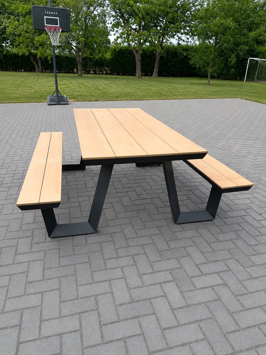 Lesli Arezzo Picknicktafel - 200 x 89 x 75 cm, Ophalen, Zo goed als nieuw, Rechthoekig, Aluminium