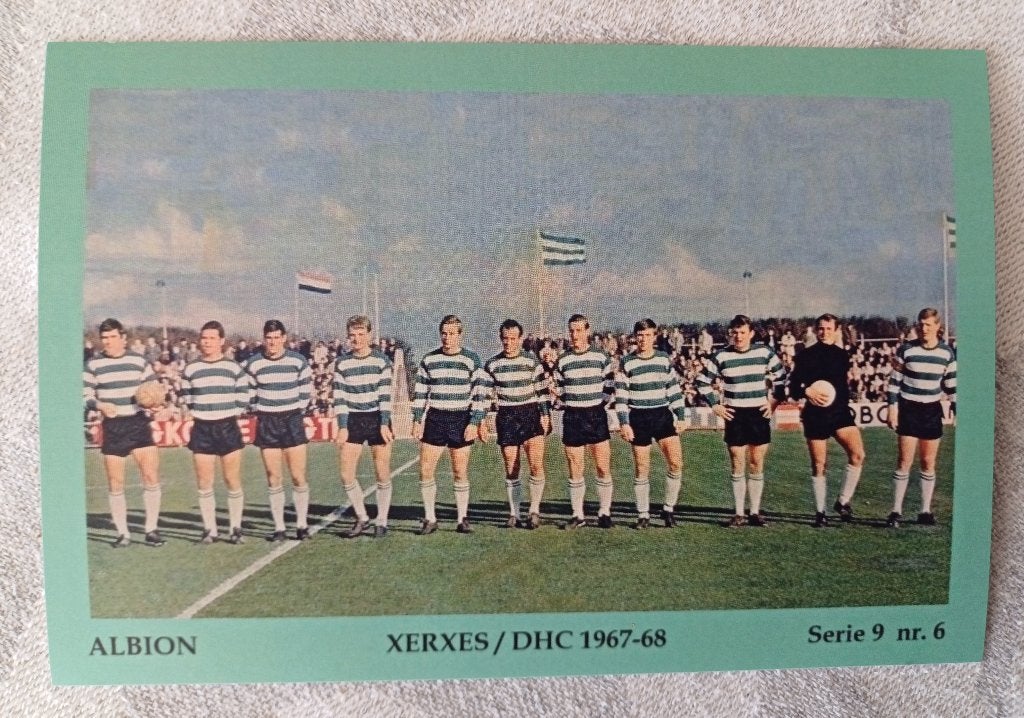 Complete serie van 10 foto kaarten Xerxes / DHC Delft, Verzamelen, Ophalen of Verzenden, Zo goed als nieuw, Overige binnenlandse clubs