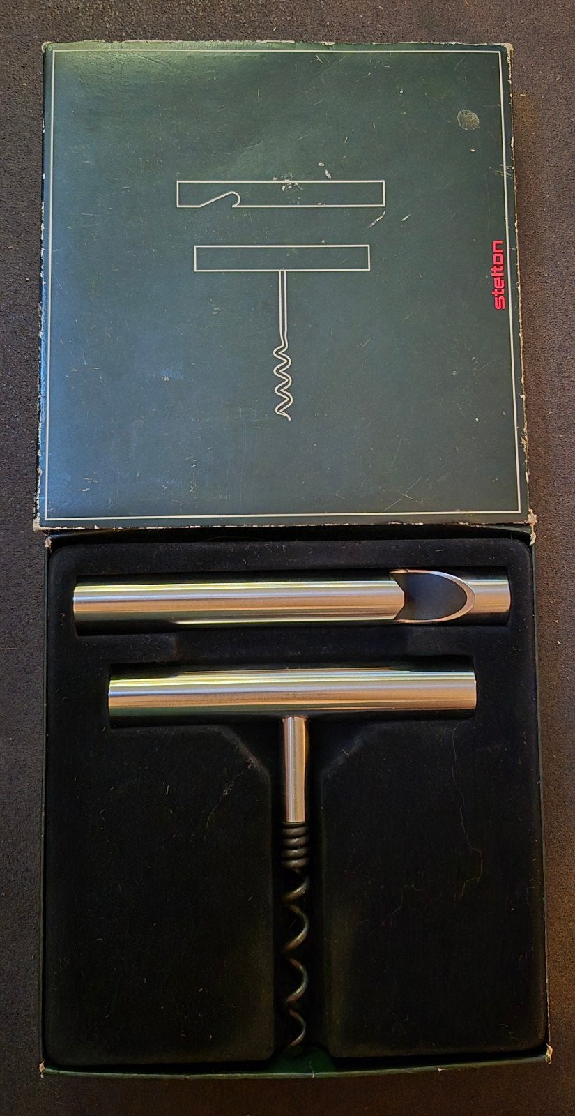 jaren 60 Stelton kurkentrekker en flesopener set, RVS, Ophalen of Verzenden, Nieuw
