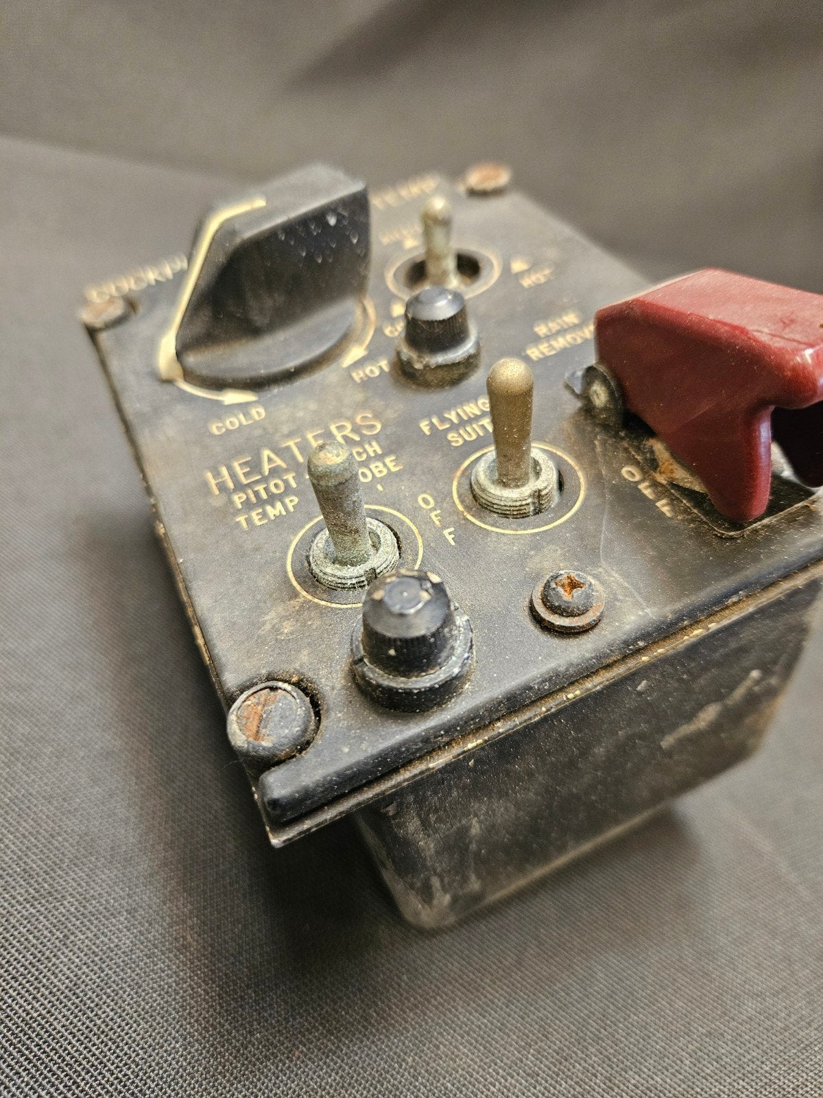 Vintage Vliegtuig Cockpit Bedieningspaneel - Zeldzaam, Onbekend@voorbeeld.com, Overige typen, Onbekend, Ophalen of Verzenden