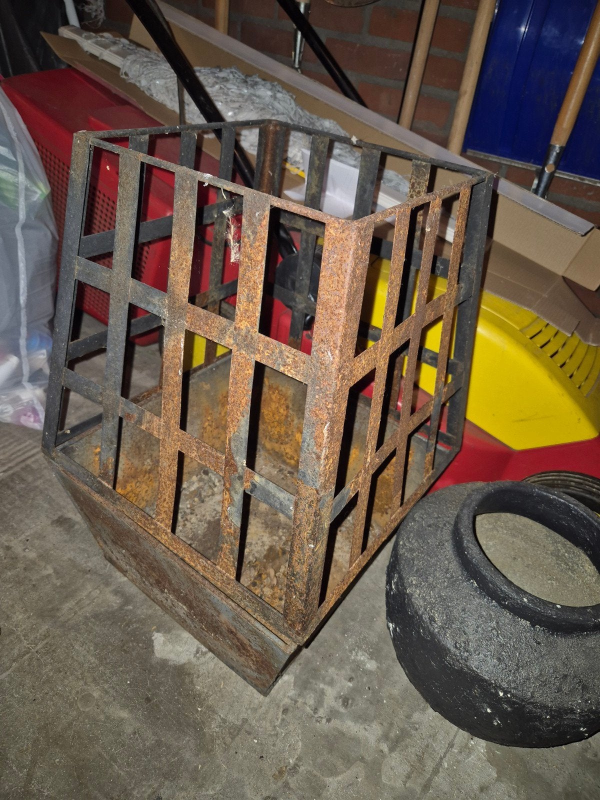 Roestige vuurkorf voor gezellige avonden, Tuin en Terras, Ophalen, Gebruikt, Vuurkorf